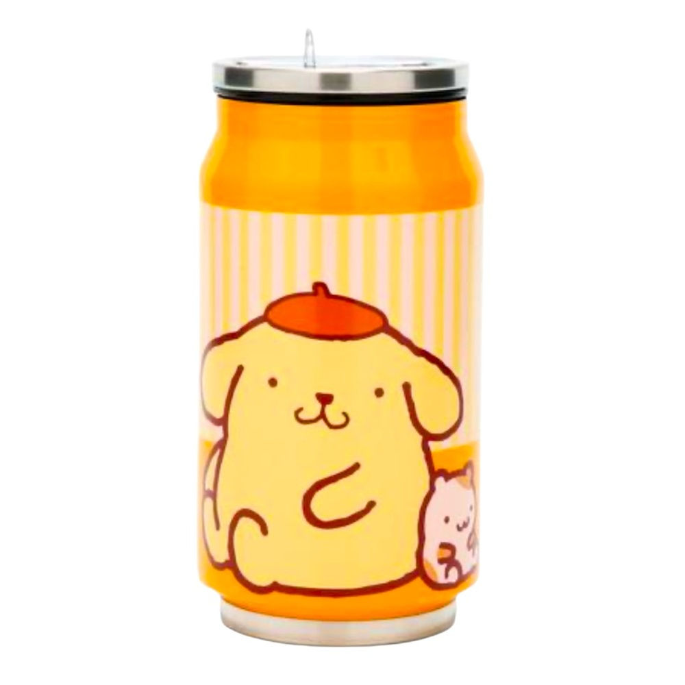 Pompompurin & Muffin Stainless Steel Soda Can Water Bottle - NWT